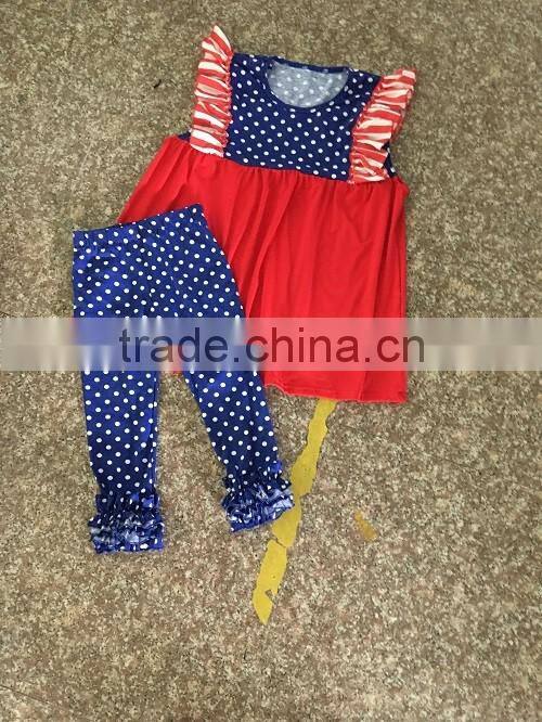 Mom And Me Outfits Mother And Daughter Matching Clothing Sets 4th Of July Boutique Clothes Sets USA Holidays Tops And Leggings