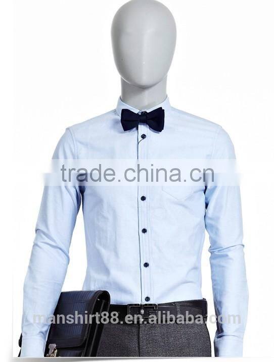 contrast color non-iron washed oxford tuxedo shirt