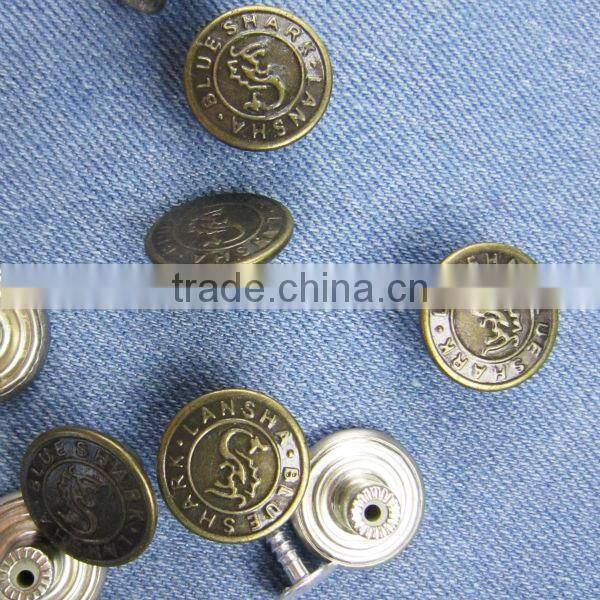 machinery of buttons for jeans