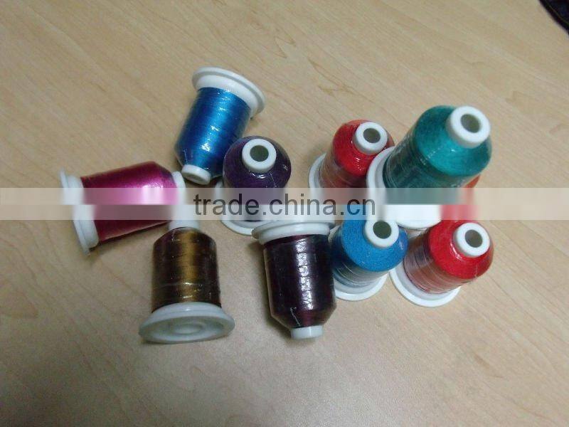 100% metallic machine embroidery thread of high quality