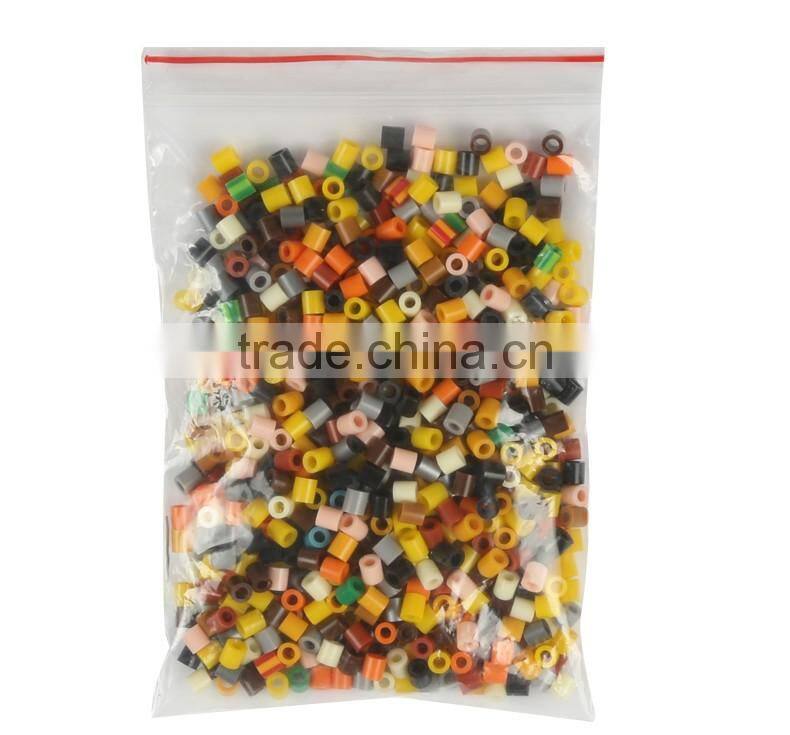 Diyfashion 5mm hama perler fuse beads the Slice of pizza set with puzzle iron paper and twezzer hama beads toys for kids 18022