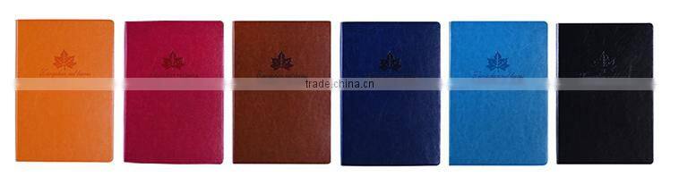 Wholesale customized PU leather notebook office school notebook