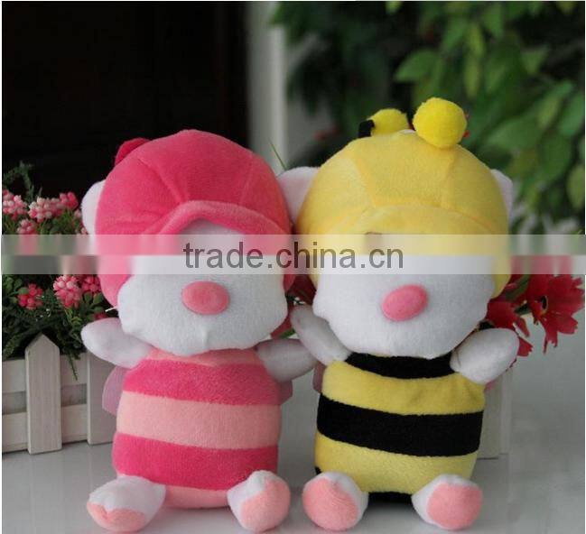 custom realistic carton style super soft toys bumble bee carton plush insect bee