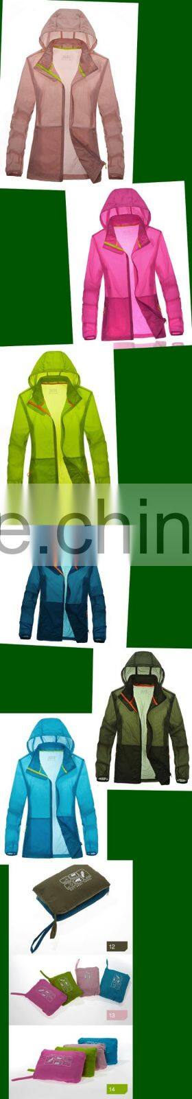 Quick Dry Hooded Lightweight Beach Windbreaker with bag