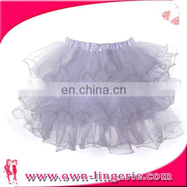 Hot wholesale cheap price white short frilly skirts