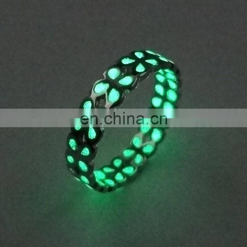 Luck Hollow Out Glow in the Dark Ring Luminous Ring For Men Women