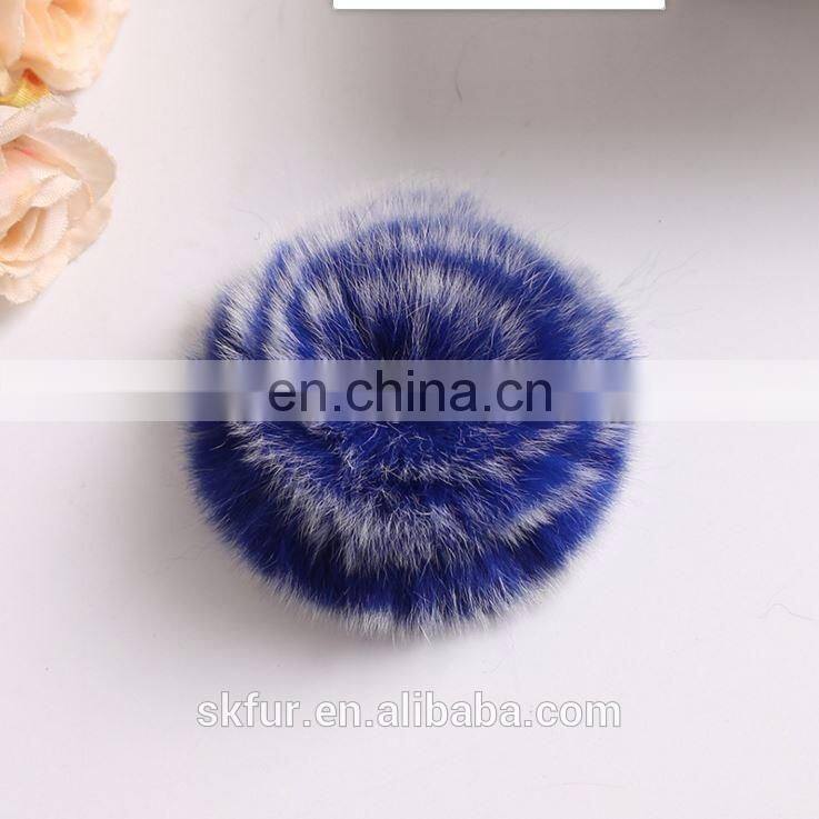 Factory wholesale customizable rabbit or rex rabbit fur flowers
