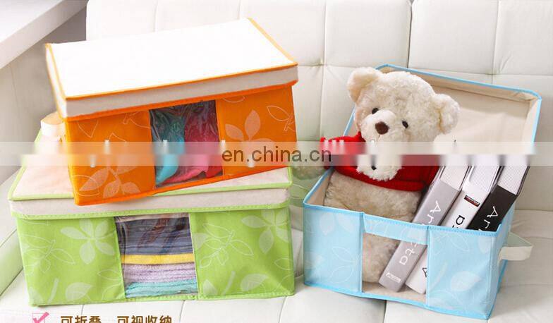 High Quality New Arrivals Non-woven Sundries Storage Box Multipurpose Folding Organizer Children Toy Box S M L