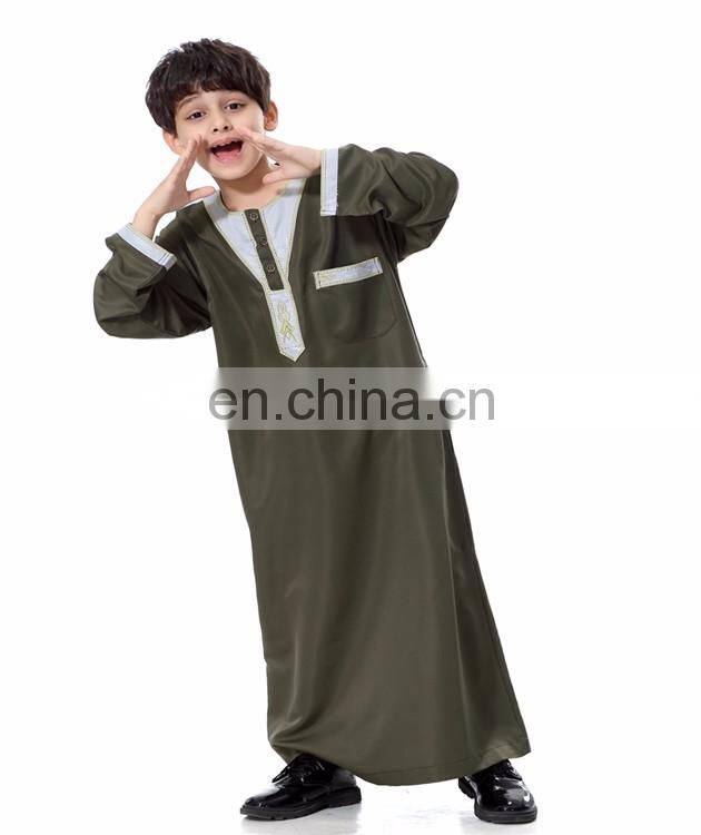 Wholesale New Arrival Design Muslim Thobe for kids islamic abaya jilbab