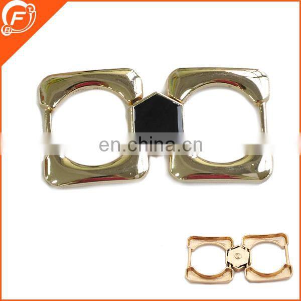 gold color bowknot metal trimming for shoes for wholesale