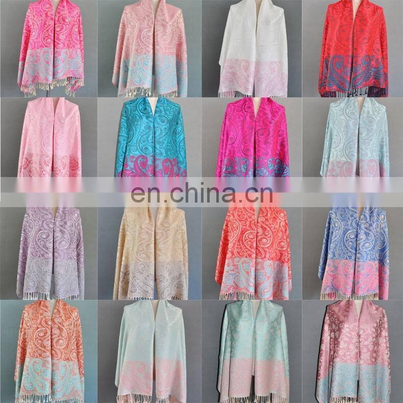 women long cotton pom pom tassel scarf