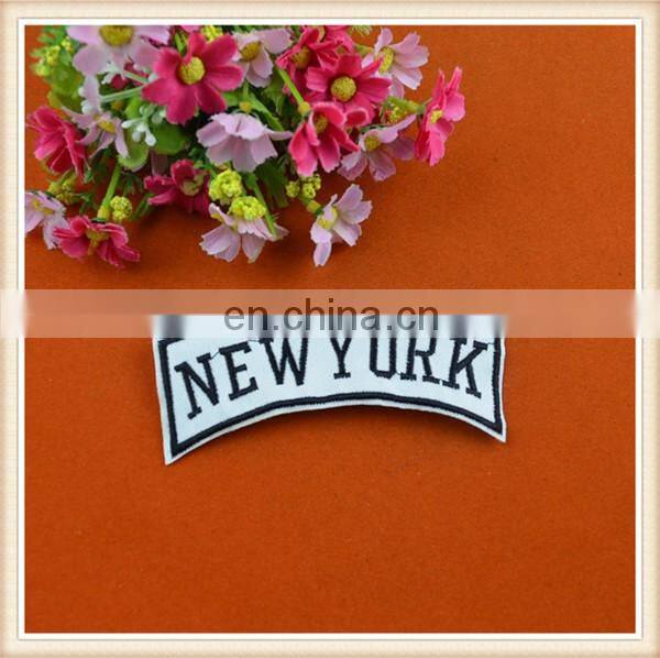popular sew on embroidery patch new york design custom for the clothing/dress/coat