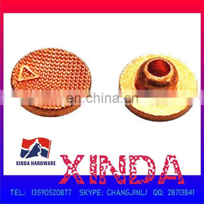 Delicate concave metal jeans studs at factory price, outstanding highlight for garment,bags and hats