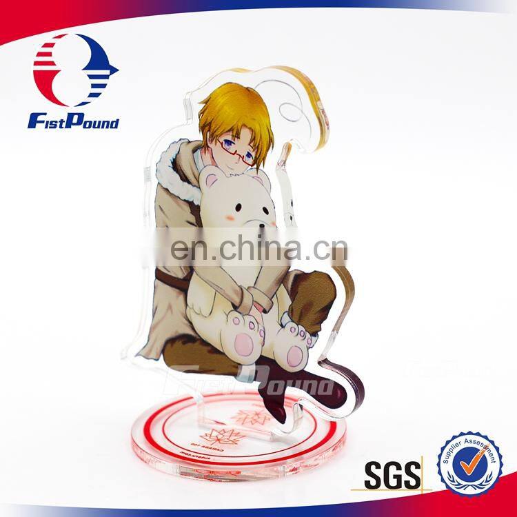 New material acrylic comic anime character decoration with pedestal