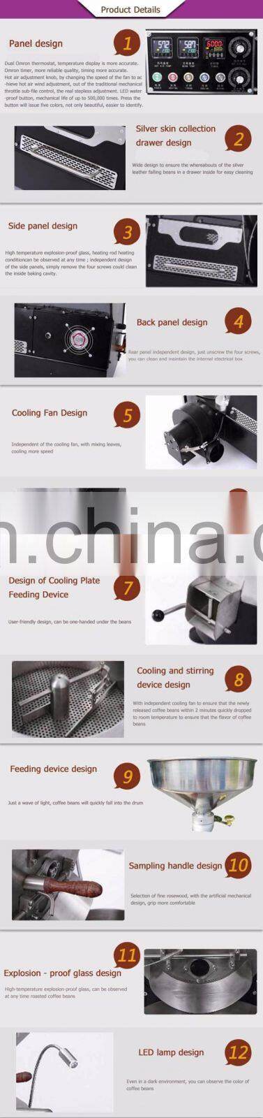 good quality coffee beans roasting baking machine for coffee shop with low price for sale