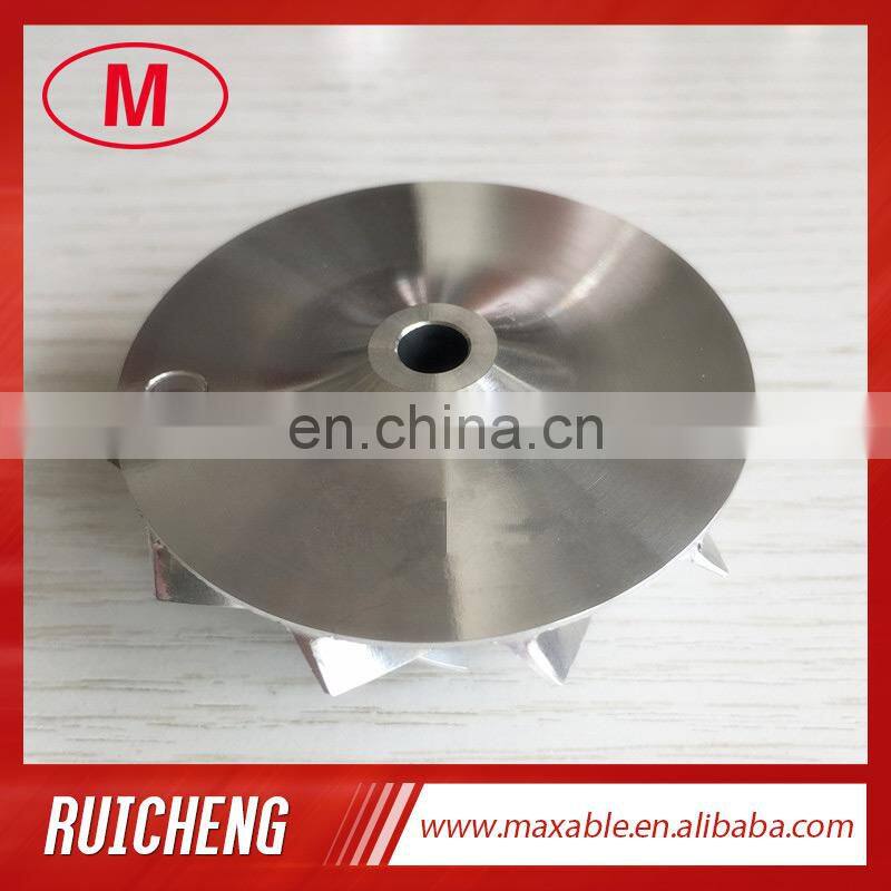 T25 446335-0009 38.10/53.97mm 11+0 blades turbo milling/aluminum 2618/billet compressor wheel for 452055-0004/8/452058-0001