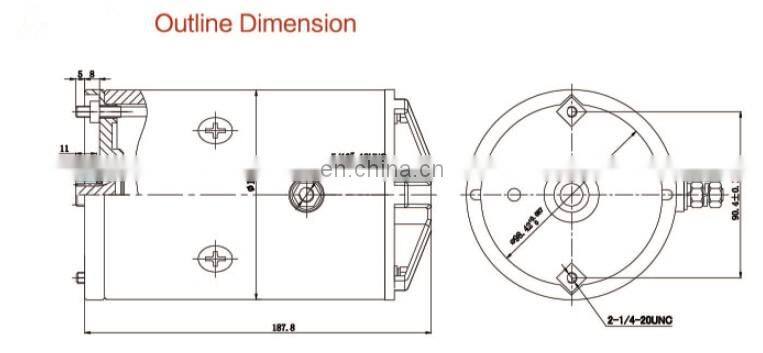 Hydraulic 12 Volt Dc Motor ZD1201