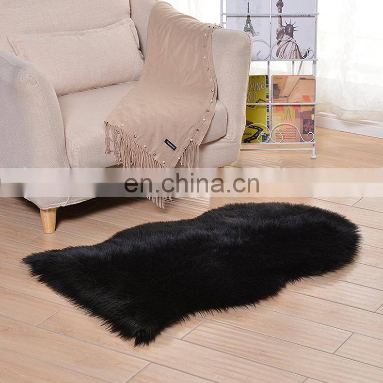Fake fur rugs plush faux fur sheepskin rug carpet