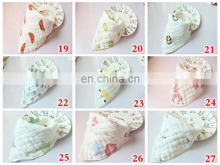 100% cotton 8 layers baby bibs kids infants letter gauze washed water bath towel high quality custom baby bibs
