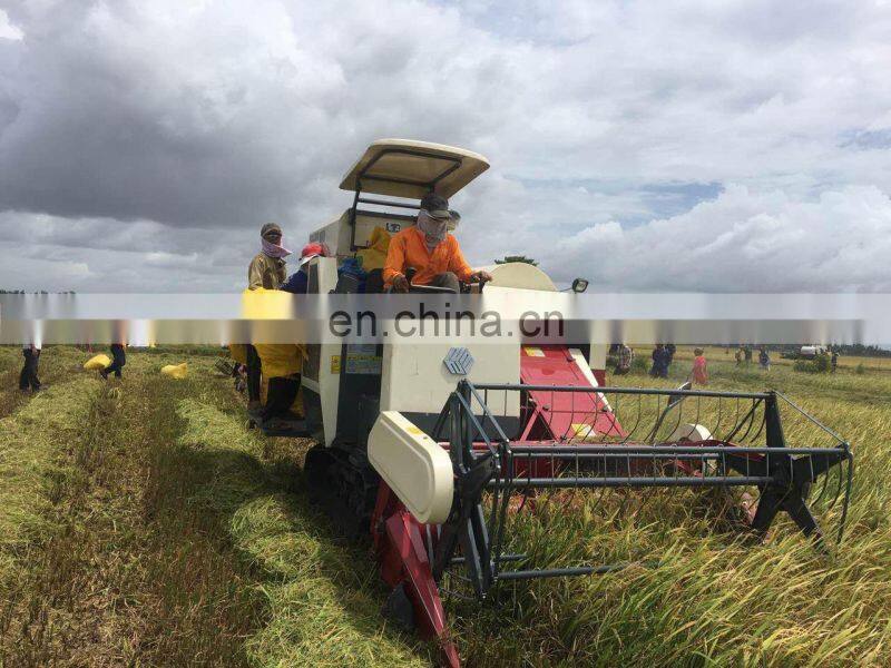 102HP whole-feeding RUILONG 4LZ -6.0P big grain tank combine harvester with Driver's cab