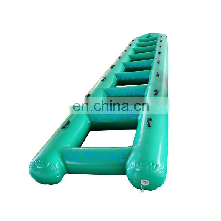 Outdoor Interactive Team Building Games Inflatable Sport Wipeout Game 6m Inflatable Ladder Bouncer For Kids and Adult