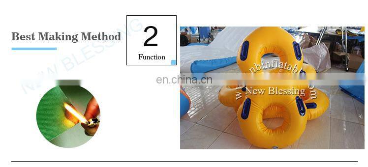 8 shaped double water ski tube inflatable floating ring