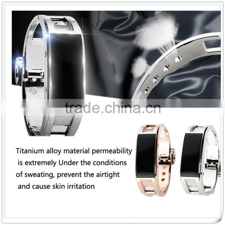 Stainless Steel OLED screen metal band D8 smart watch smart bracelet