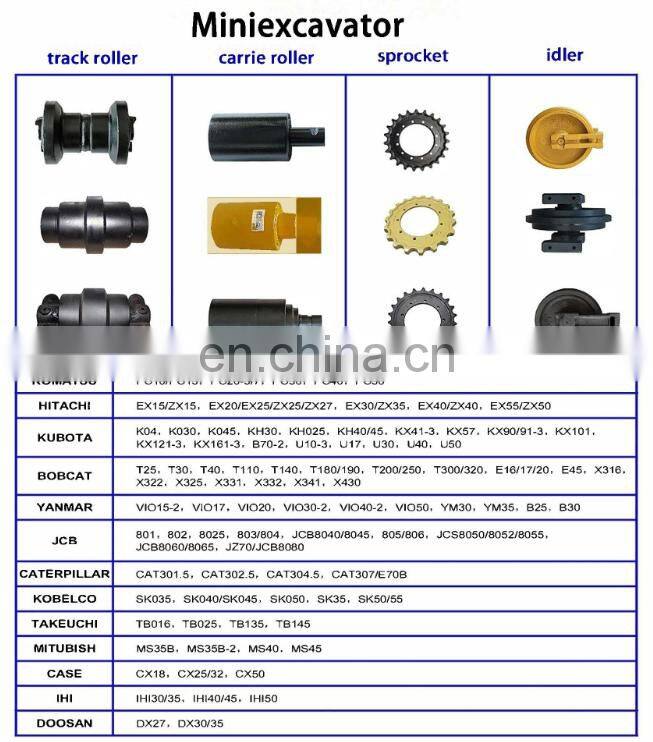 Fit For E70B Sprocket Mini Excavator Undercarriage Part