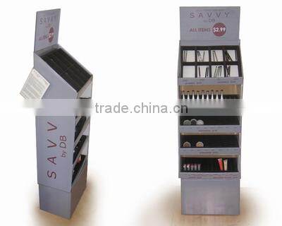China manufacturer layer craft paper cusmetic corrugated promotion display board