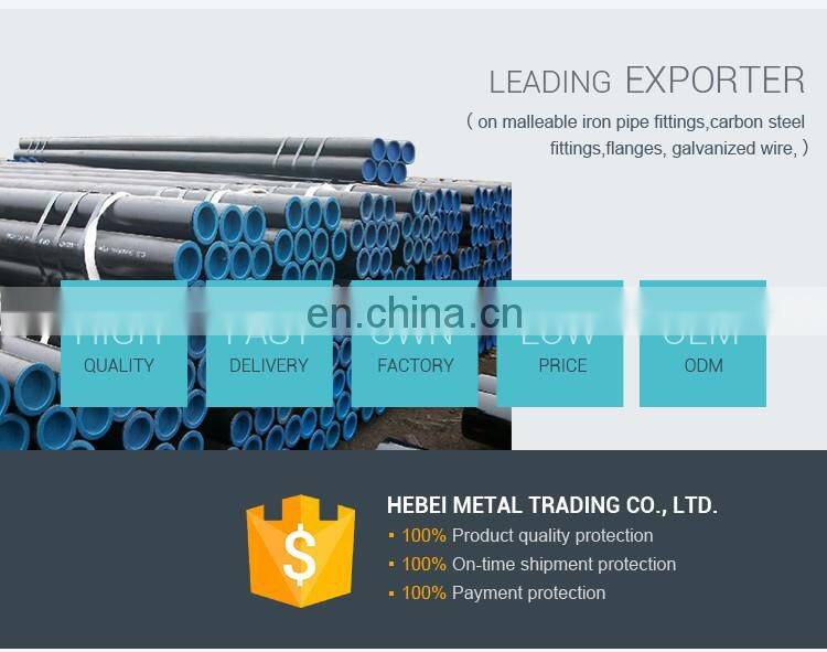 black construction material mild carbon steel pipe for sale
