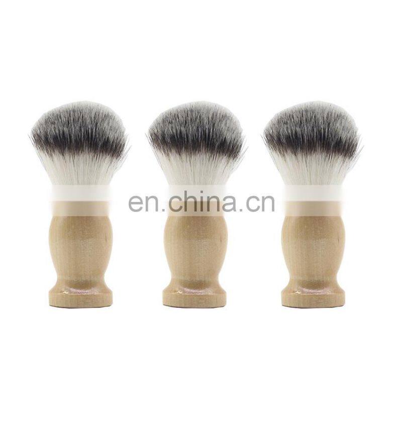 Wholesale Men Grooming Shave Shaving Brush Synthetic Hair Wooden Handle Shaving Brush Barber Brush Knots