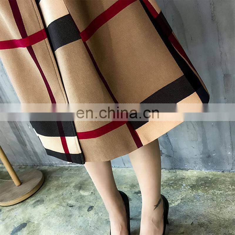 custom brandHot Selling In Stock Amazon Style Hot Sale High Quality New Color Matching Autumn Fashion Long Elegant Women Coat