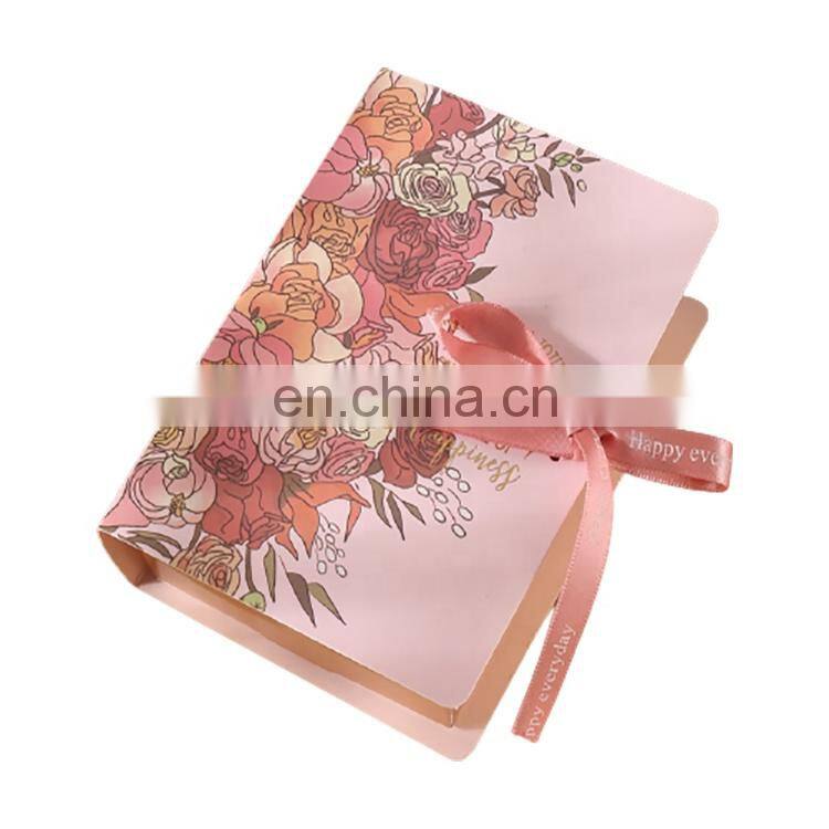 flower charm cosmetic gift printed wig big box packaging custom logo for lashes with window