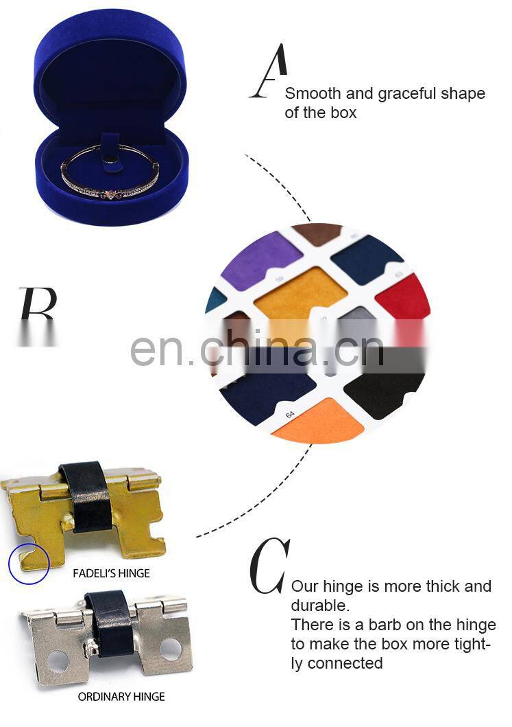Royal Fancy Packing Boxes For Ring Necklace Jewelry Gift Packaging Custom Logo Bangle Bracelet Box