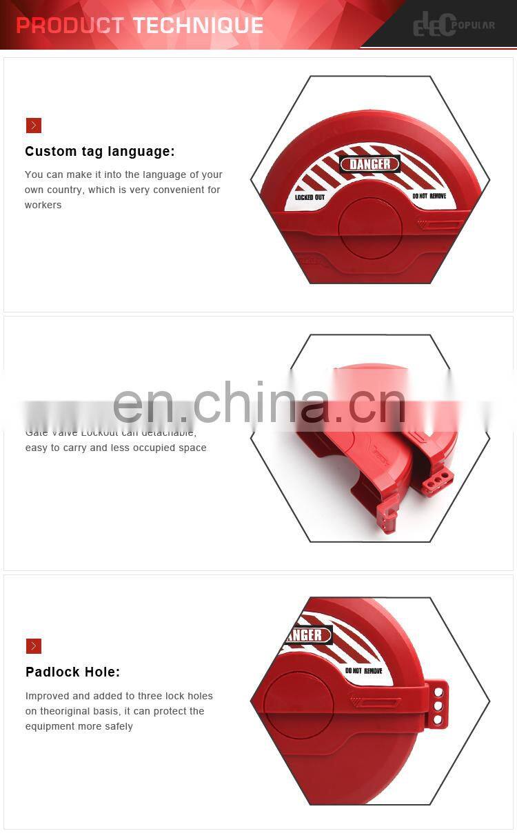 Industry High Quality Durable Polypropylene Safety Gate Valve Lockout