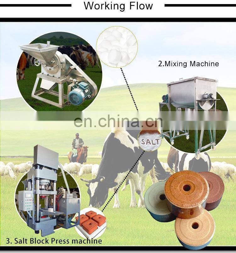 customized mineral cow salt lick block making press machine