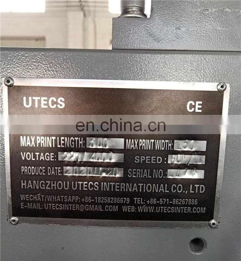 UGS31S 3 plus 1 color Automatic portable apparel clothing label flexo Printing machine, Roll to roll fabric ribbon printer