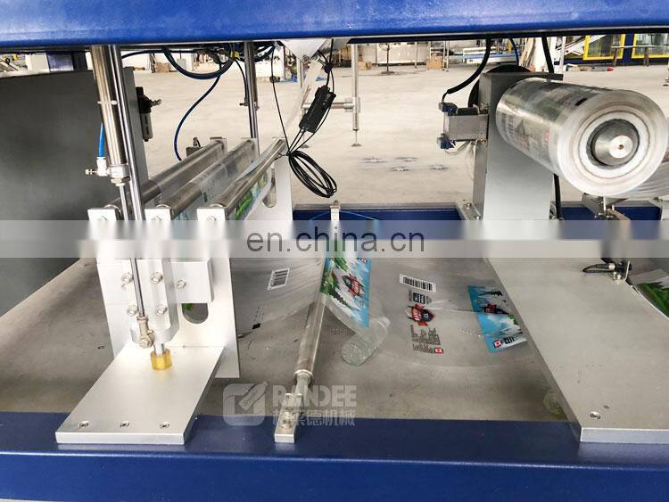 One piece single roll heat thermal shrink film overlap packing colorful automatic wrapping packaging machine sleeve wrapper