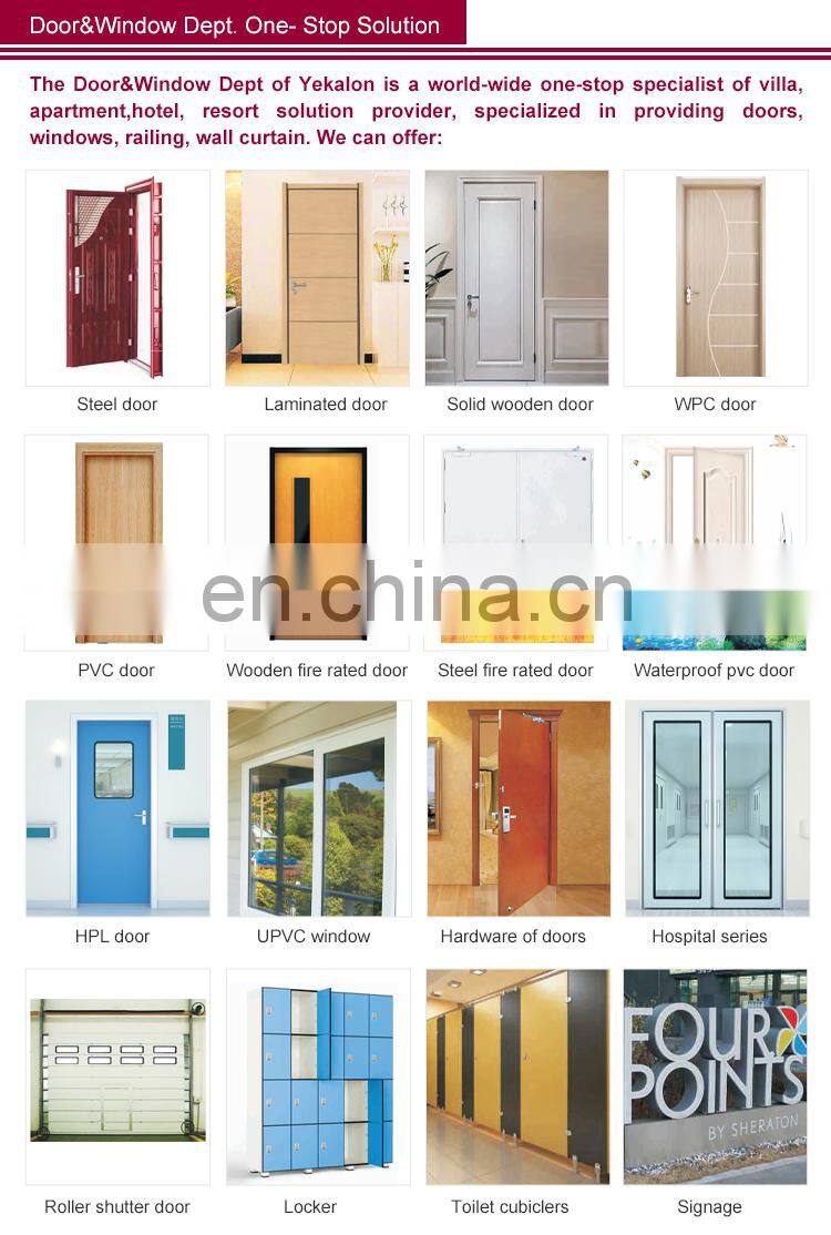 Economic House Apartment Door with 5mm MDF board Hinged Interior Bedroom door Painting Free MDF Door