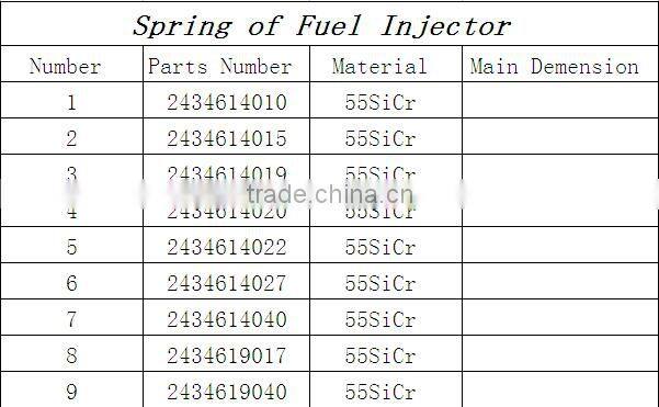fuel injector spring 2434614020
