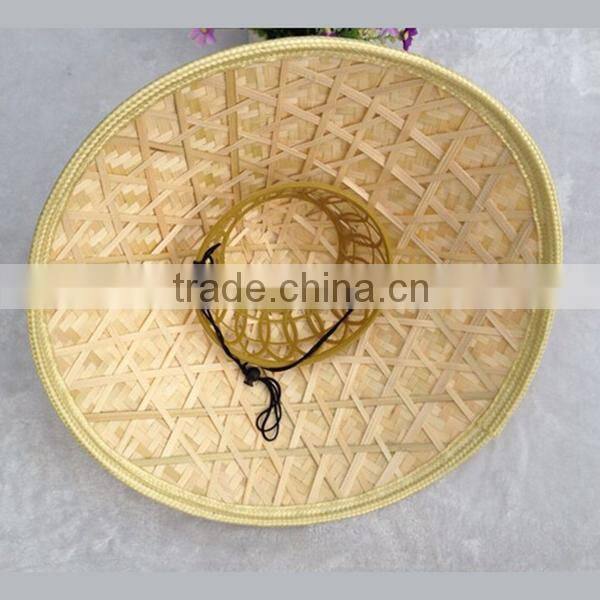Factory price straw hats vietnam wind water proof natural bamboo famers straw hat panama straw hat for sale