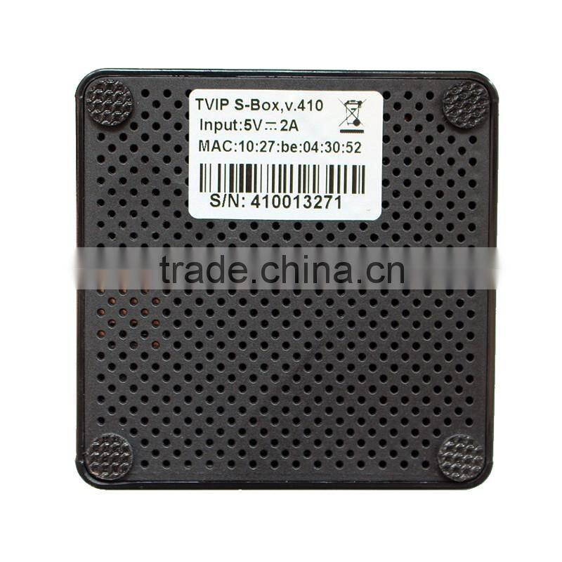 Double OS Android and Linux Combo IPTV Set Top Box TVIP 410 512MB 4GB Flash Hot Selling IPTV STB