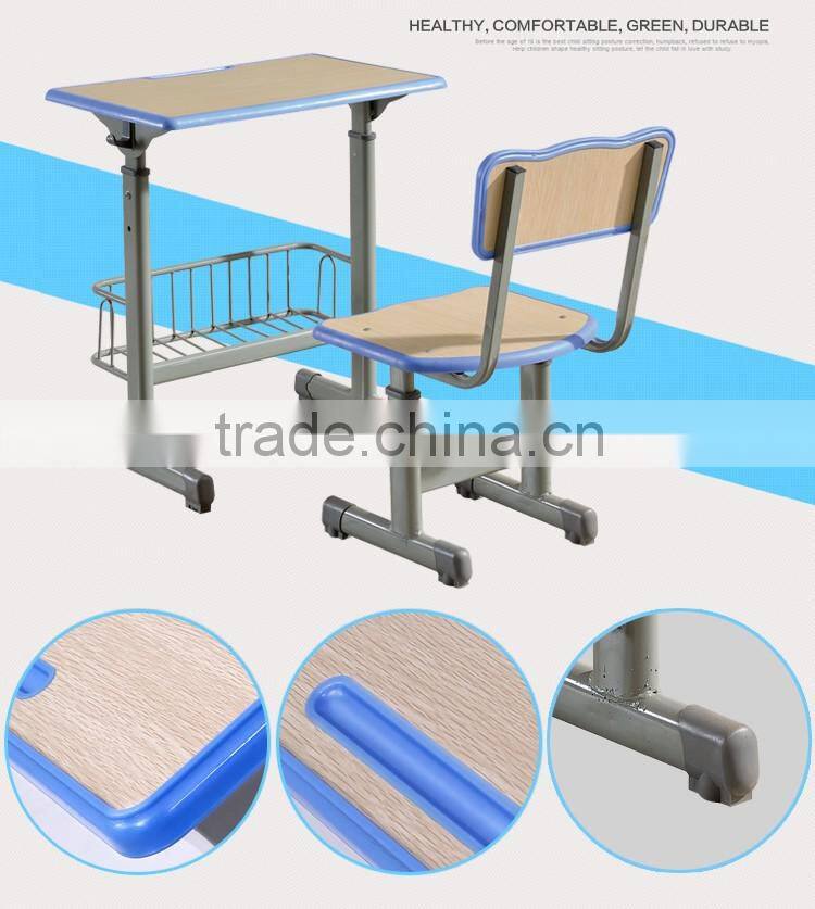 Adjustable school furniture table and chair/Study table and chair/Student desk and chair/Kids school furniture