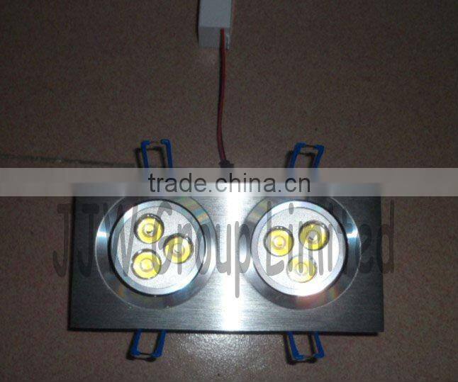 6w high power square led ceiling downlight