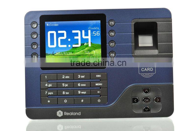 REALAND A-C091 3.2 inch rfid biometric fingerprint time attendance system