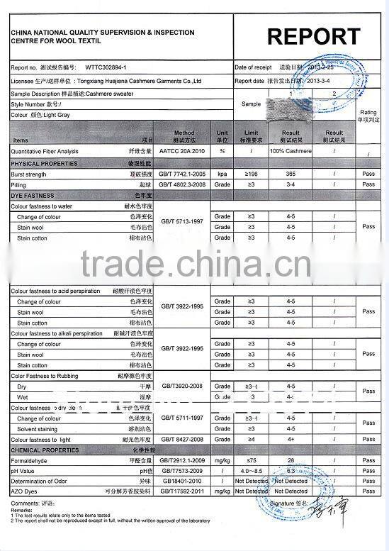 men's basic design 100% cashmere sweater