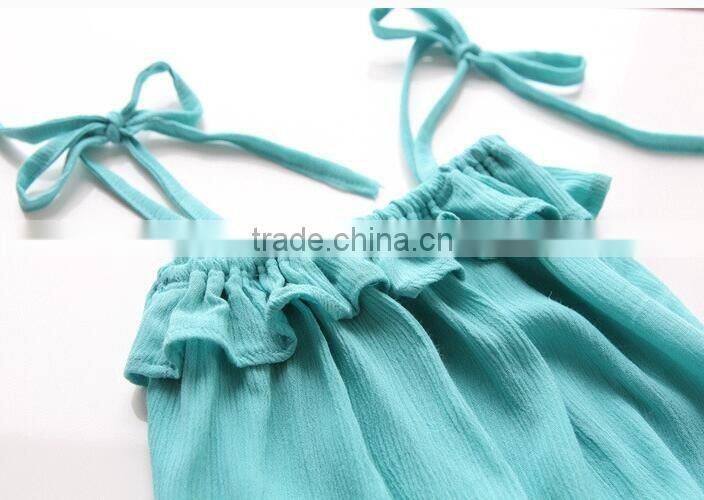 Brand Children Clothing Wholesale L133 Summer Ins Hot Style Girl Clothes Condole Belt Garment +Tire 2pcs Suit