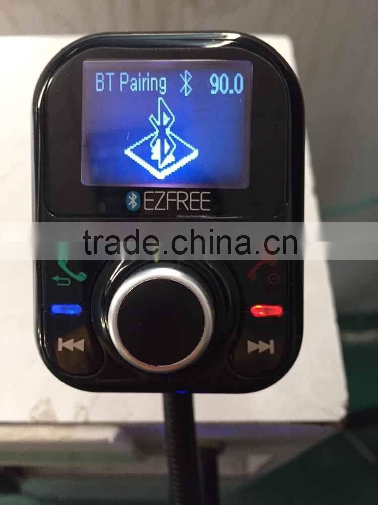bluetooth car mp3 player fm transmitter for any car