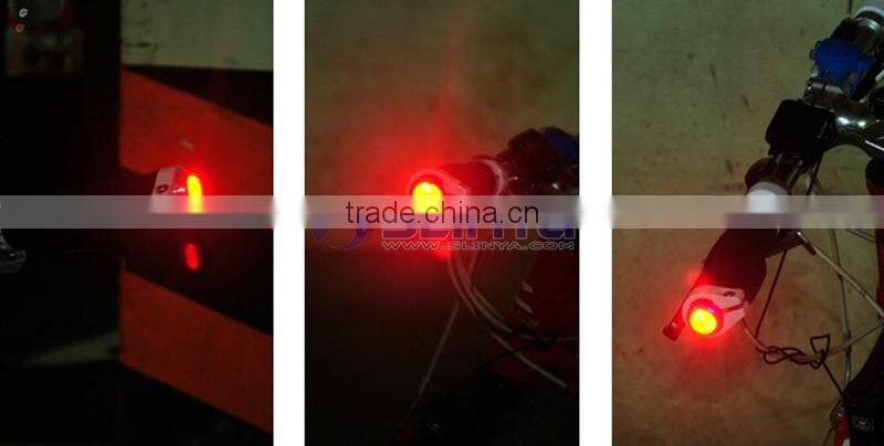 Fit 16 to 23mm Tube Red LED Waterproof Bicycle Warning Bike Handlebar Light