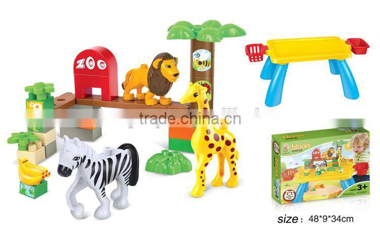 Plastic large building blocks toy for kids